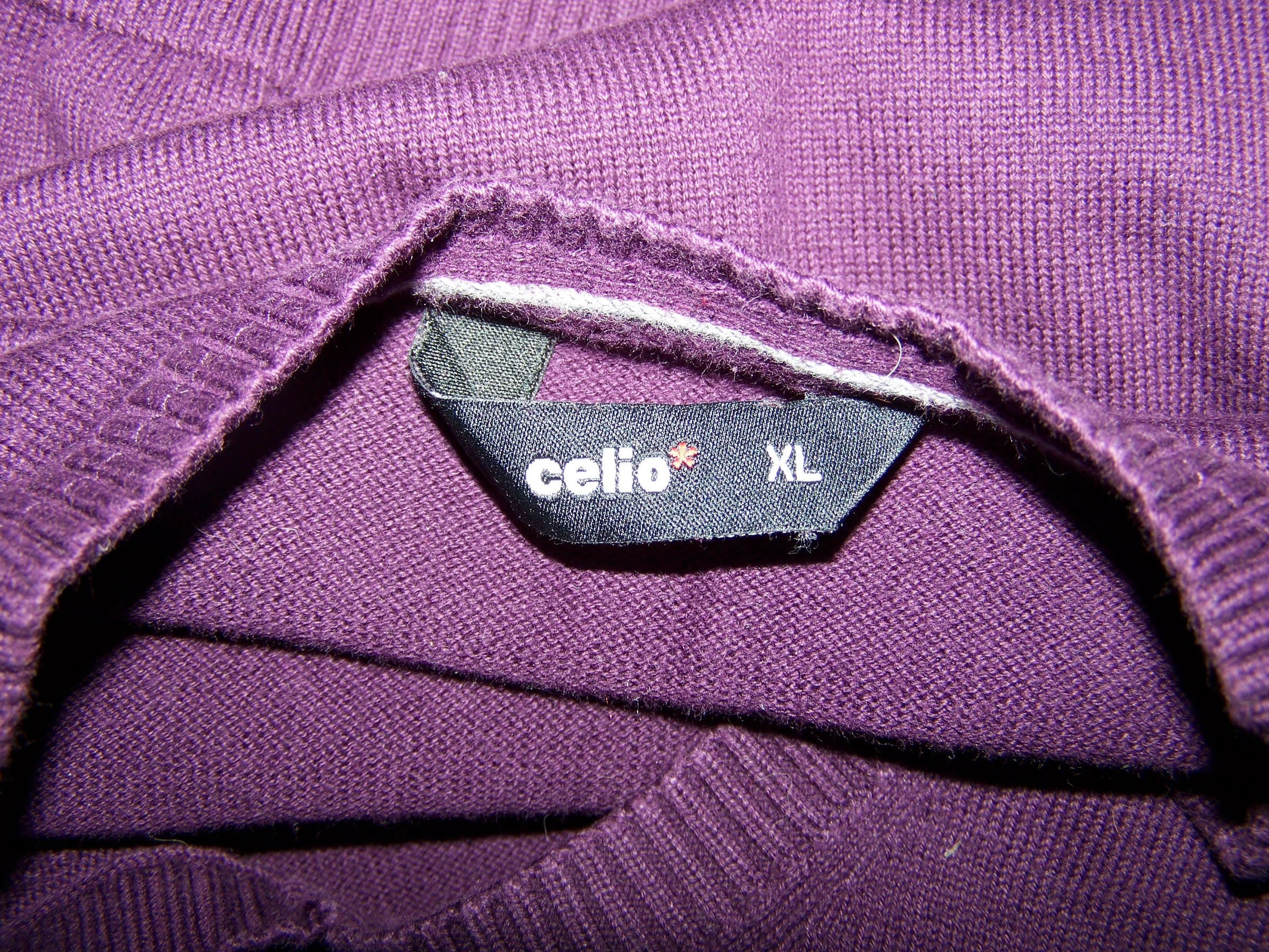 🍇Pull Celio Prune - Col V - 100% Algodão - Tamanho XL - NOVO – photo 3